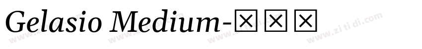 Gelasio Medium字体转换